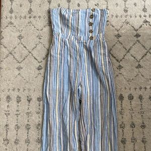 Harper multicolored stripped long jumpsuit size S